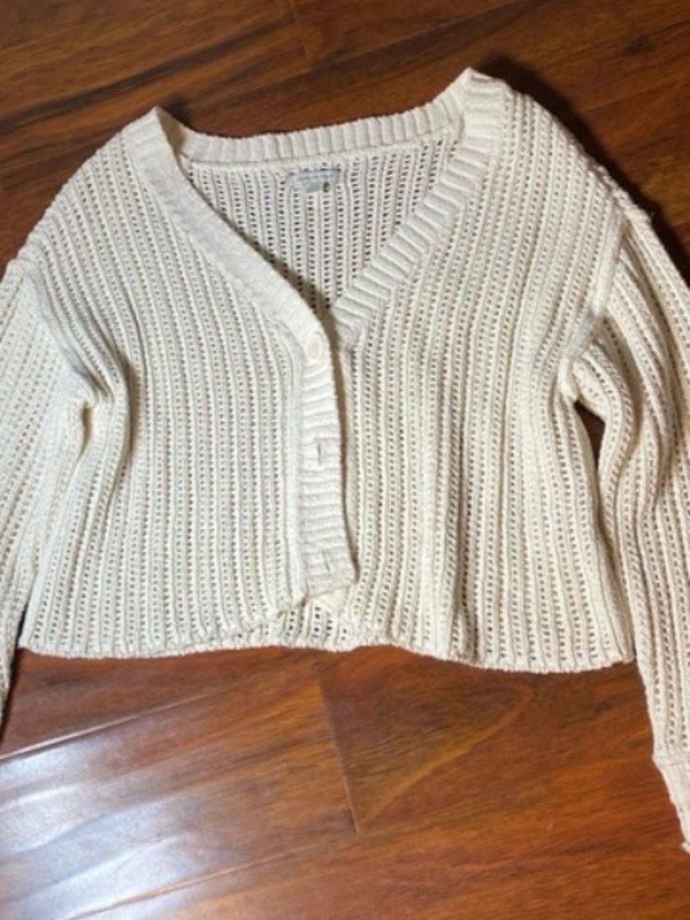American Eagle Distressed Knit Cardigan